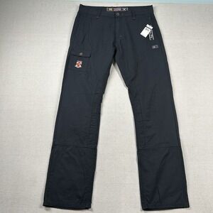 Coogi Pants Mens 34x34 Cargo Rip‎ Stop Utility Embroidered Patches Black Hip Hop